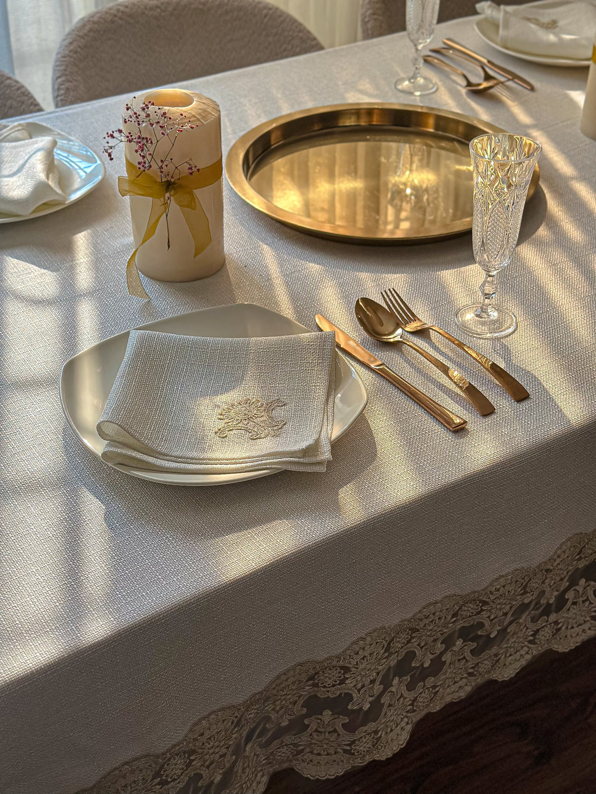 Premium linen table cloth