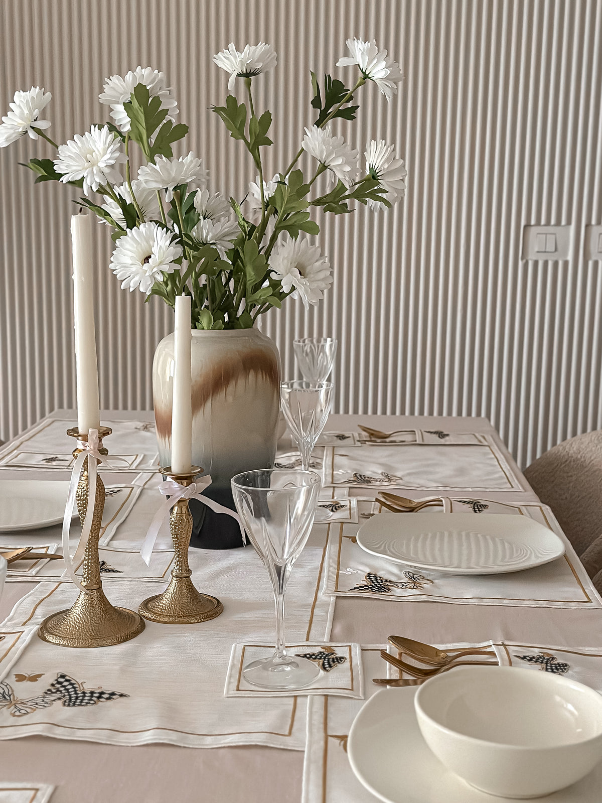 A table set of butteflies to impress .