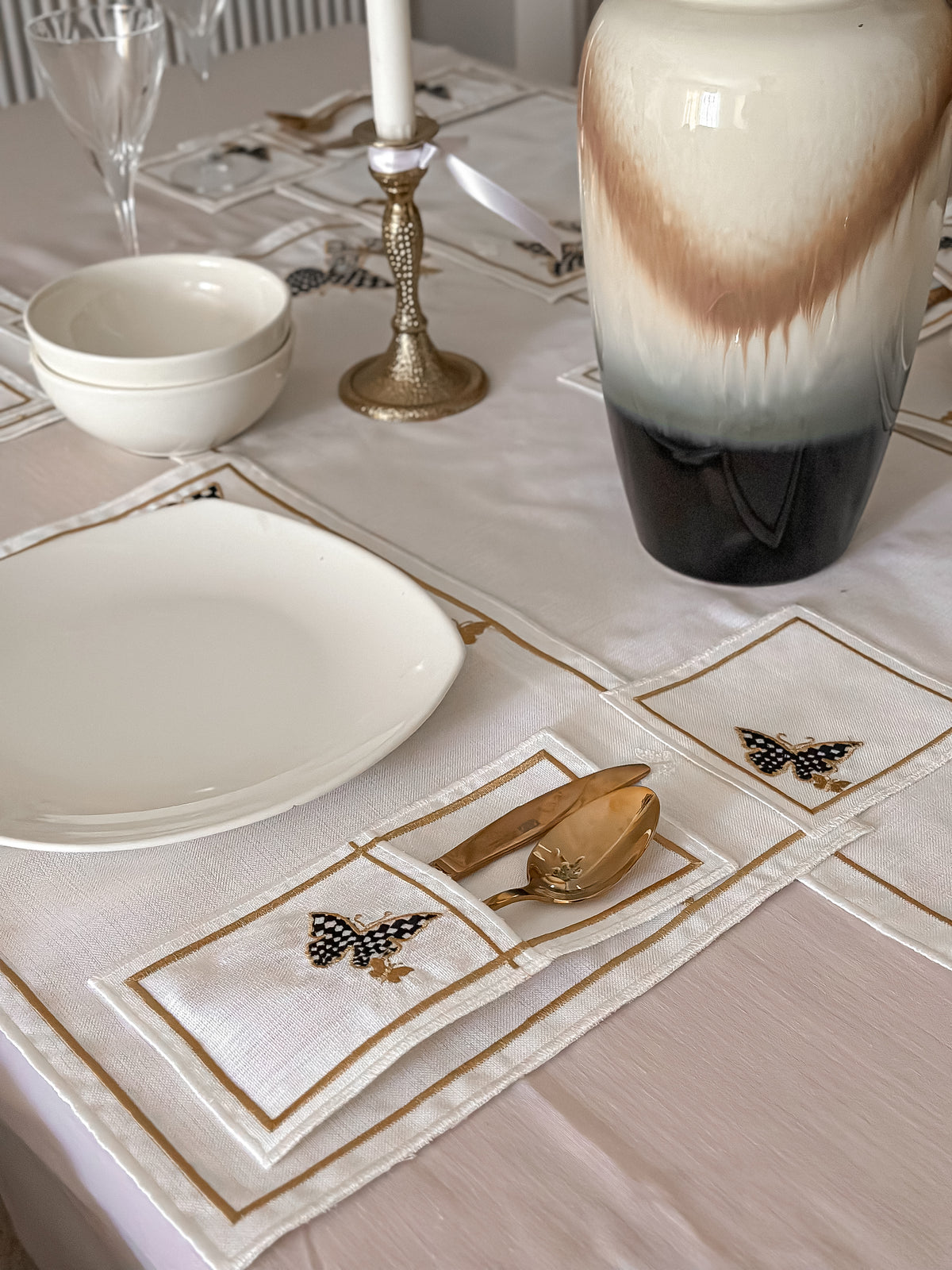 A table set of butteflies to impress .