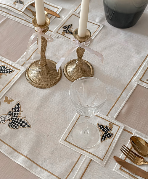 A table set of butteflies to impress .