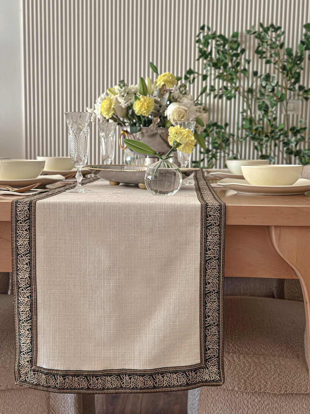 Calligraphy dinning sets
